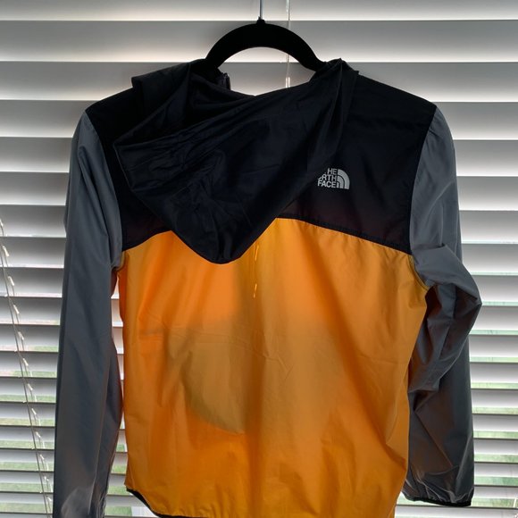 THE NORTH FACE Fanorak Yellow Boys Windbreaker Jacket Size L/G (14/16) - Picture 2 of 4